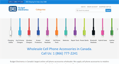 Desktop Screenshot of budgetelectronics.ca
