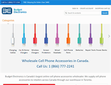 Tablet Screenshot of budgetelectronics.ca