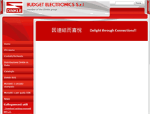 Tablet Screenshot of budgetelectronics.it